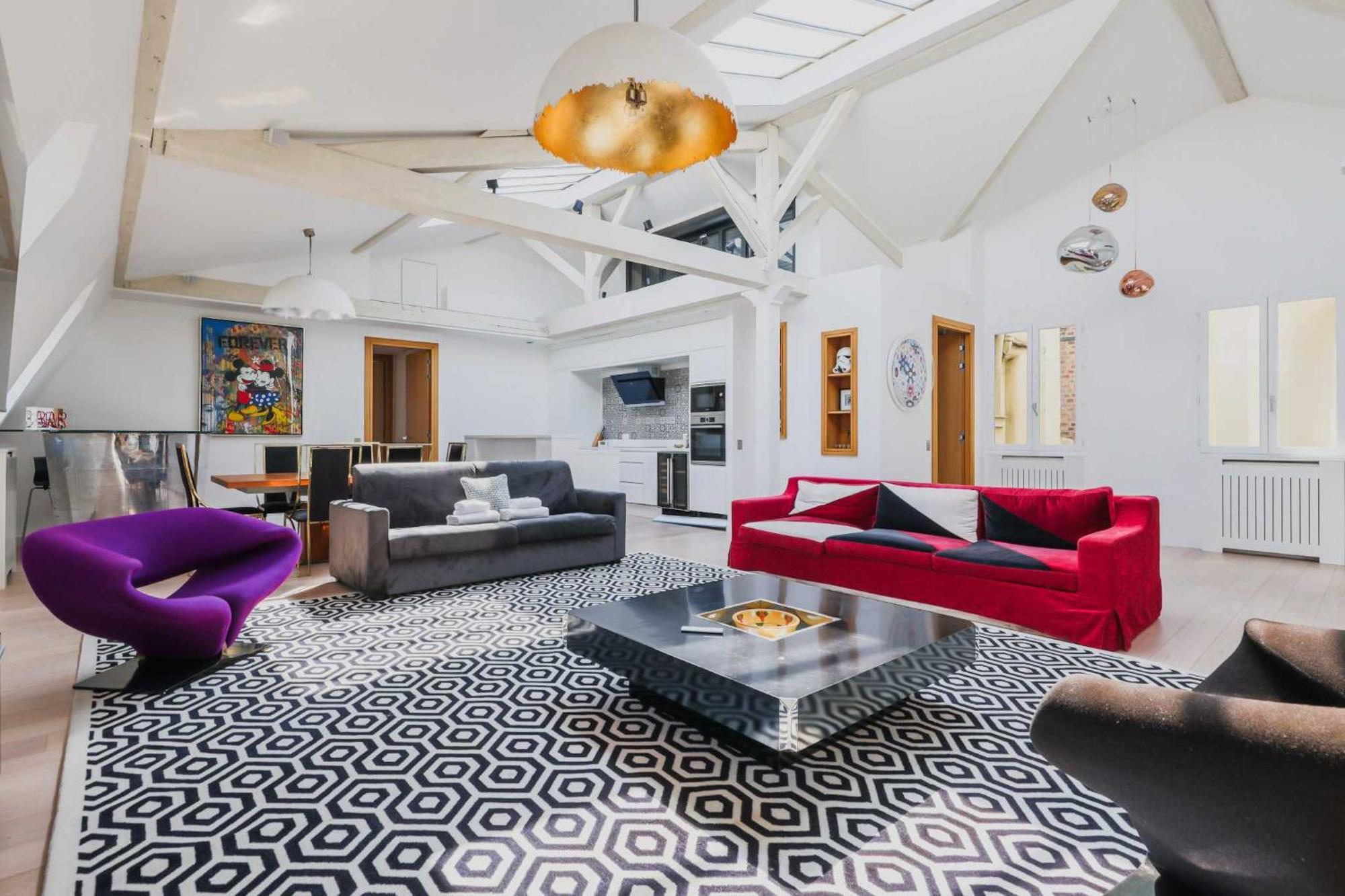 Designer Loft - 2bd-6p- Arc De Triomphe Appartement Parijs
